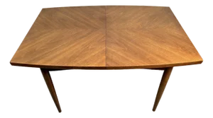 Mid-Century Modern Walnut Dining Leaf Table