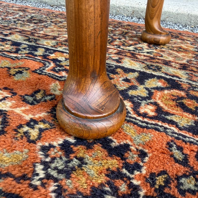 Vintage Statton Americana Traditional Solid Cherry 1 Drawer Console or Hall Table For Sale - Image 14 of 16