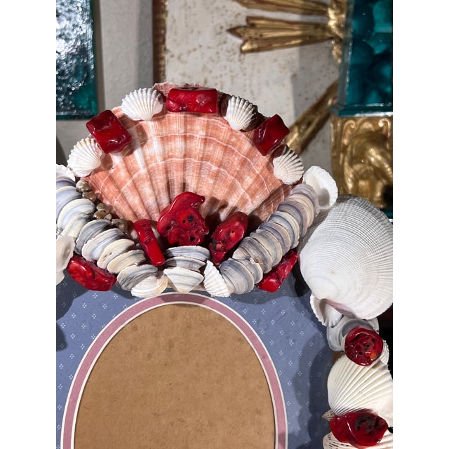 Vintage Italian Baroque Grotto Style Wall Hanging Picture Frame For Sale - Image 12 of 12