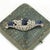 Metal 1930s Art Deco Wise Platinum 14k Carved Sapphire Diamond Floral Brooch For Sale - Image 7 of 12