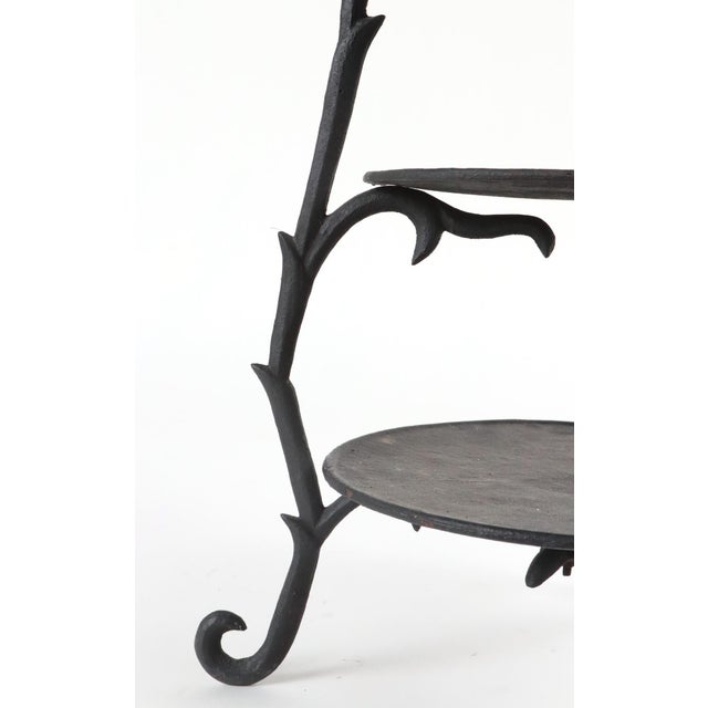 Mid 20th Century Mid 20th Century Art Nouveau Cast Iron Three Tier Display For Sale - Image 5 of 7