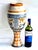 Majolica 1960s Tonalá Mexico Burnished Glaze Ceramic Tall Fluted Vase For Sale - Image 4 of 11