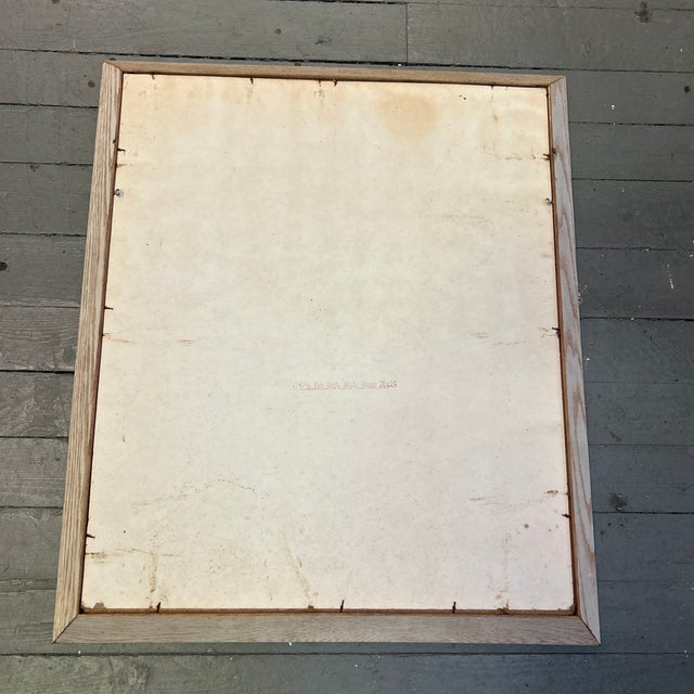 1950s 1950’s Original Van Gogh “White Roses” Print on Cardboard For Sale - Image 5 of 5