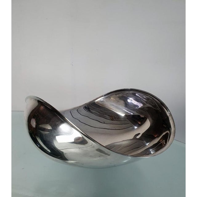 Silver-Plated Candara Bowl attributed to Lino Sabattini, Italy, 1970s For Sale - Image 3 of 11