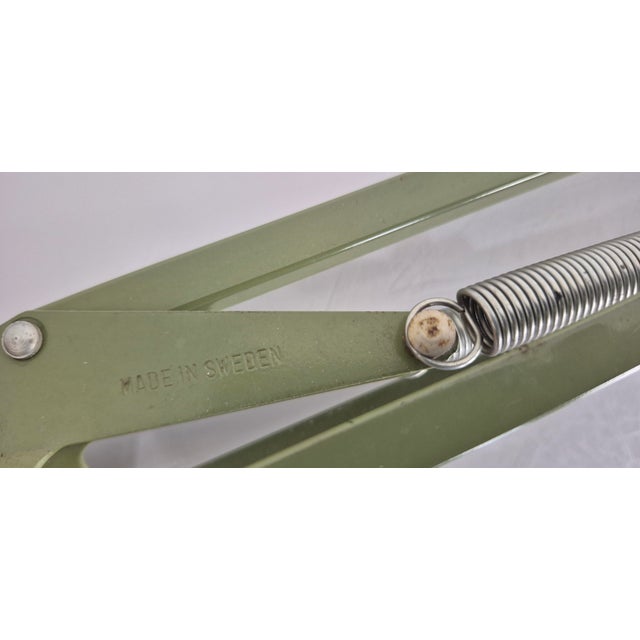 Vintage Green Table Lamp from Ledu, Sweden, 1960s For Sale - Image 18 of 18
