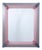 Venetian Rectangular Pink and Grey Murano Glass Mirror, 1970 For Sale
