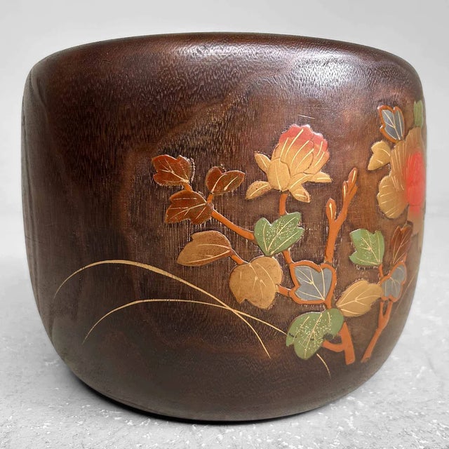 Brown Vintage Japanese Fire Pot, 1930s For Sale - Image 8 of 11