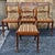 English Mid 20th Century Set 4 Stijlvorm Meubelen Duncan Phyfe Mahogany and Upholstered Seat Side Chairs For Sale - Image 3 of 10