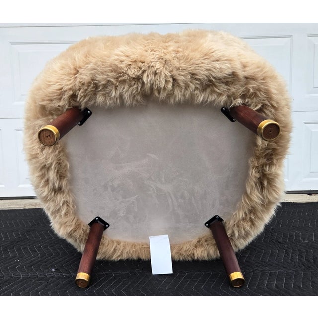 Natures Collection Ethan Puffy Lounge Chair, New Zealand Sheepskin For Sale - Image 9 of 13