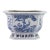 1990s Blue/White Porcelain Flowerpot -Handpainted For Sale