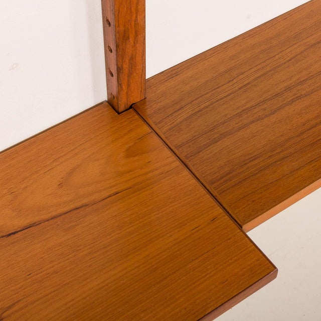 Vintage Danish Teak Wall Unit in the style of Poul Cadovius, 1960s For Sale - Image 12 of 14
