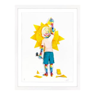 Flog, Sunrise (Large Framed Hand Signed Screen Print) For Sale