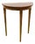 Wall-Mounted Semi-Circular Carved Wooden Table For Sale