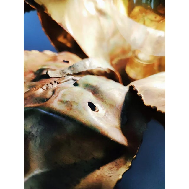 Vintage Brass Palm Lamp, in Very Good conditions. Designed 1970 to 1979 European Plug (up to 250V).The wiring of this item...