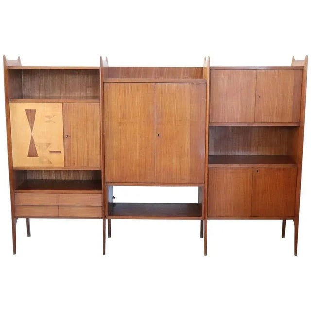 Large Italian Bookcase, 1960s For Sale - Image 15 of 15