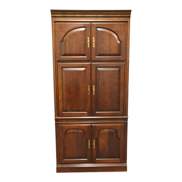 Pennsylvania House Solid Cherry Traditional Style 36" Wall Unit / Media Armoire For Sale