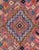 Authentic vintage Afghan tribal rug, hand-knotted in wool, featuring a striking multicolored geometric composition and a...