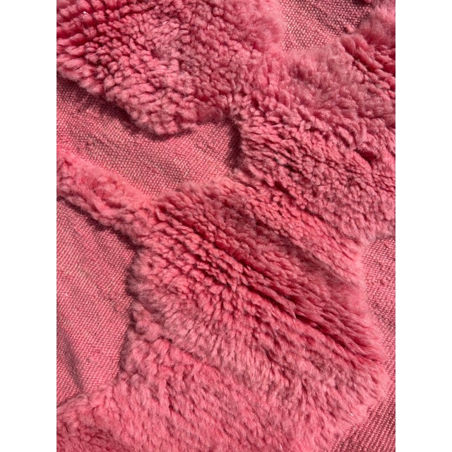 Berber Tribes of Morocco Contemporary Pink Moroccan Mrirt Wool Rug For Sale - Image 4 of 10