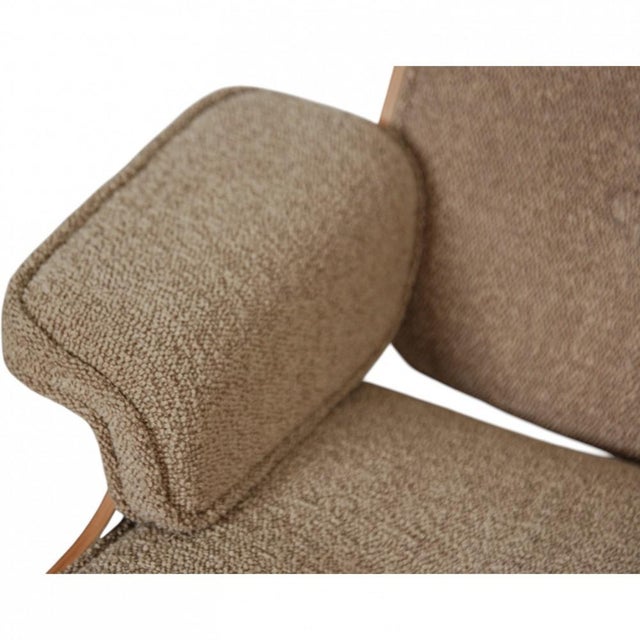 Set of Lounge Chair and Ottoman in Nubia Fabric by Charles and Ray Eames For Sale - Image 17 of 18