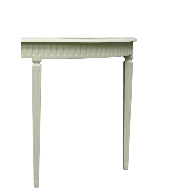 English The 20th Century English Rustic Style Semicircular Side Table For Sale - Image 3 of 9