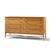 Mid-Century Modern Paul McCobb for Calvin Mid Century Mahogany and Brass X Base Lowboy Dresser For Sale - Image 3 of 8