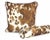 Textile Kravet Cowhide Double Sided Velvet Pillow With Piping For Sale - Image 7 of 12