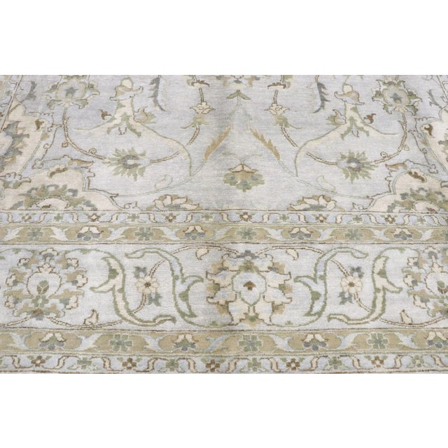 Neoclassic Modern Indian Silk Rug, 09’03 X 12’00 For Sale - Image 4 of 10