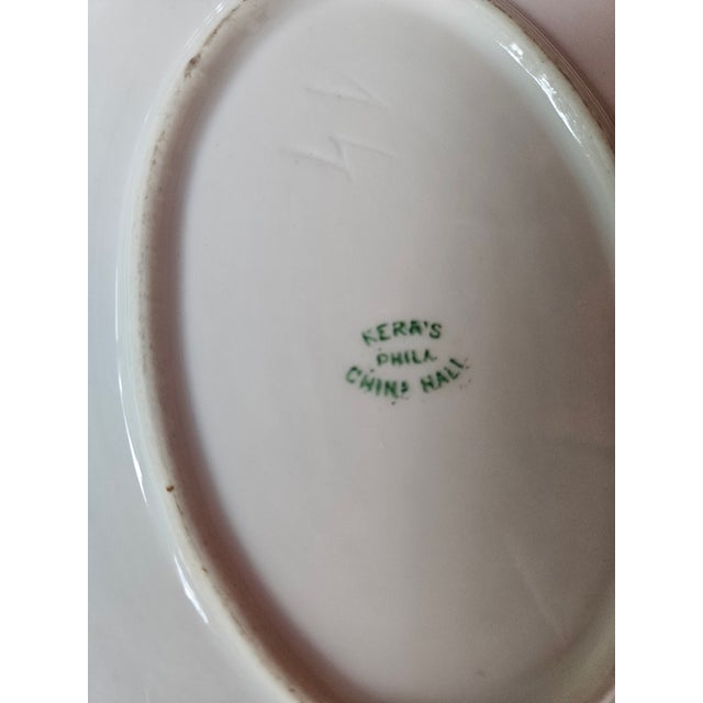 Ceramic Early 19th Century Old Paris Platter Decorated With Wildflowers and a Raspberry Pink Border For Sale - Image 7 of 7
