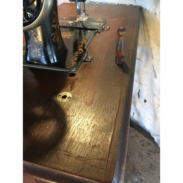 Antique Demorest Coffin Top Treadle Sewing Machine Chairish
