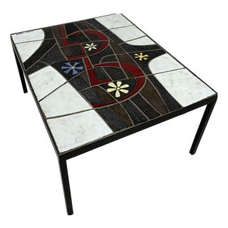 Ceramic Side Table by Paul Vermeire for Perignem, Belgium, 1960s For Sale