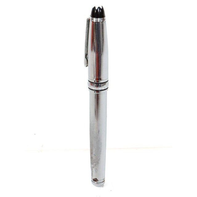 Meisterstück Silver-Plated Ballpoint Pen from Montblanc, 2000 For Sale - Image 4 of 4