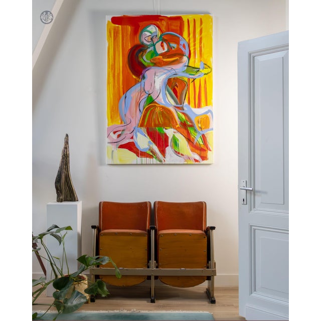 Dick Berckenkamp, Composition IV (Let's Dance), Acrylic on Canvas For Sale - Image 3 of 6