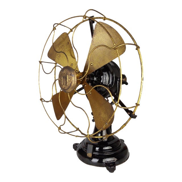 Original Circa 1920 Gec Tab Base Freezor Magnet Desk Fan For Sale