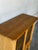 In Style of Henning Kjærnulf Oak Glass Cabinet With Leaded Doors Vintage Danish Mid-Century Modern 1960s For Sale In Los Angeles - Image 6 of 10