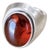 Vintage Baltic Amber in Sterling Silver Ring - Germany, Size 7.25 For Sale