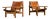 Model 168 Lounge Chairs in Cognac Leather with Oak Frames by Kurt Østervig, Denmark, 1960s, Set of 2 For Sale