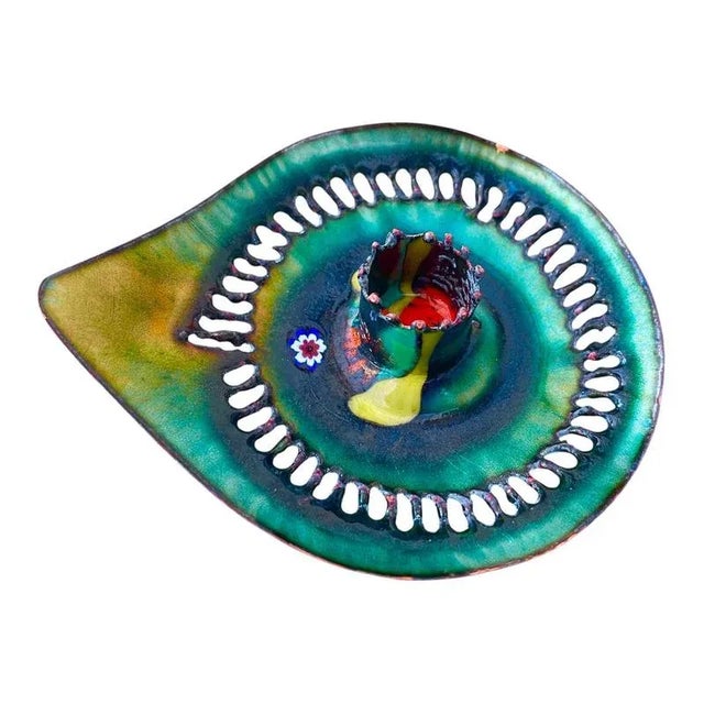 Metal Vintage Enameled Copper Bowl by Gio Ponti, 1960 For Sale - Image 7 of 7