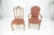 Country French Parquetry Top Table 6 Dining Chairs 2X22" Extension Board Leafs For Sale - Image 6 of 17