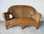 Wood Vintage Coastal Rattan & Wicker Loveseat With Original Cushions For Sale - Image 7 of 12