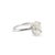 Modern 14k White Gold Gia 3.02ct Oval Cut Natural Diamond Solitaire Engagement Ring, Size 6.5 For Sale - Image 3 of 9