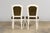 Antique French Louis XVI Style Painted Chairs With Olive Green Leather - A Pair For Sale - Image 18 of 18