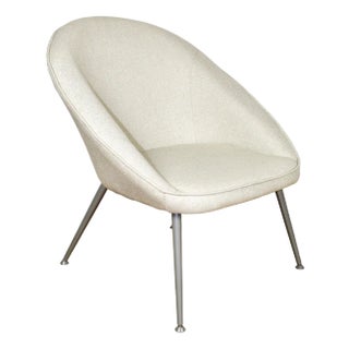 Vintage Chair with Grey Metal Legs, 1970s For Sale