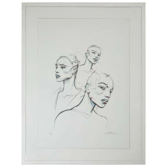 The 3 Sisters No. 11 Screenprint by Enki Bilal For Sale - Image 8 of 8
