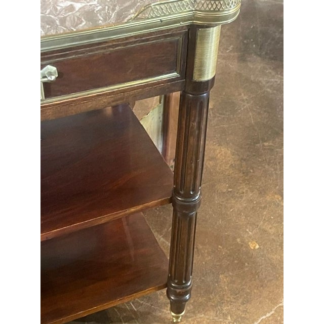 Wood French Jansen Design Mahogany Serving Table For Sale - Image 7 of 9
