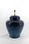 1950s Vintage French Blue Ceramic Lamp, 1950s For Sale - Image 5 of 12