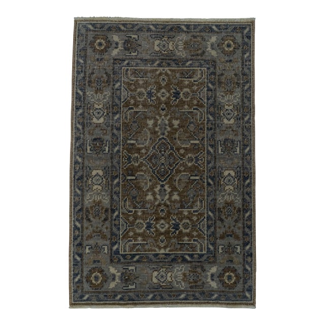 Turkish Oushak Rug 1'7" x 2'5" #20139 For Sale
