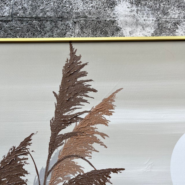 Large Mid Century Modern Landscape Oil Painting Signed by Lee Reynolds. Circa 1960s For Sale - Image 12 of 18