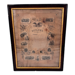 1884 Agricultural Fair Diploma Indiana Southern Michigan Americana