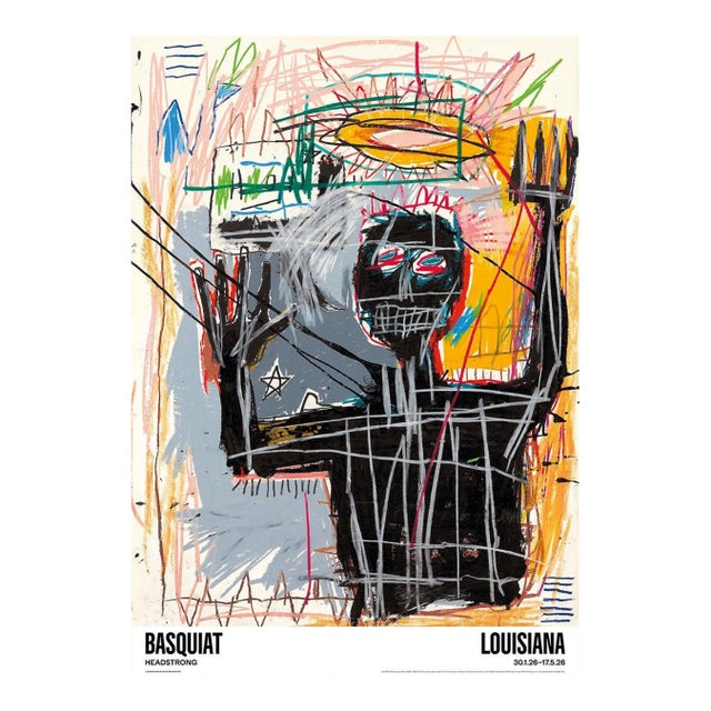 Jean-Michel Basquiat Exhibition Poster, Furious Man For Sale