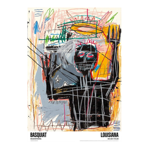 Jean-Michel Basquiat Exhibition Poster, Furious Man
